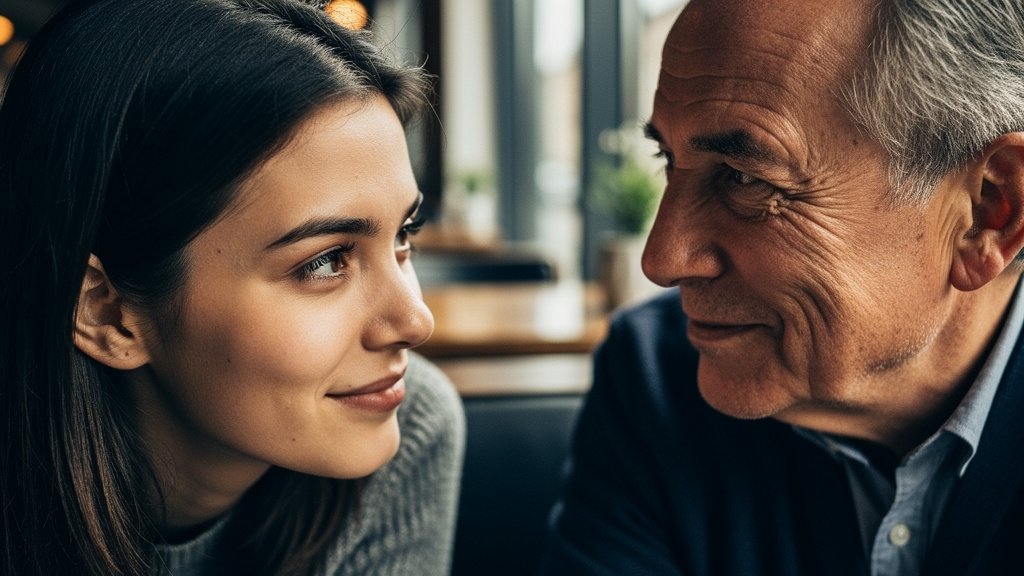 atracción mujer joven hombre mayor