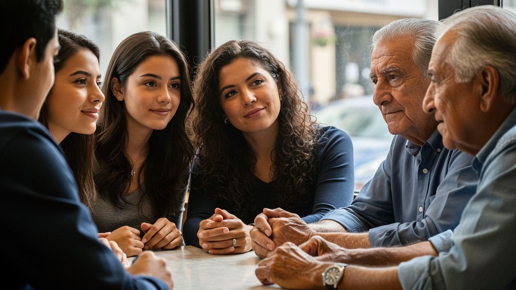 mujeres jóvenes hombres mayores
