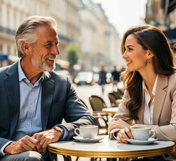 Atracción hombre mayor mujer joven