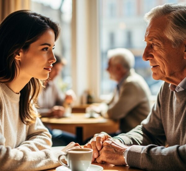 mujer, hombre mayor, amor, enamorarse