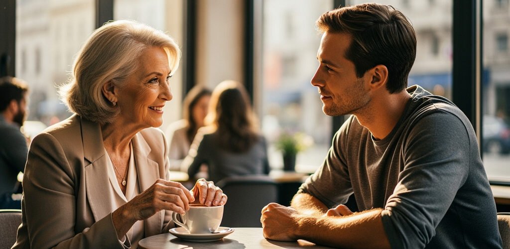 amor mujer mayor hombre joven