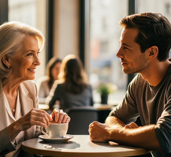 amor mujer mayor hombre joven