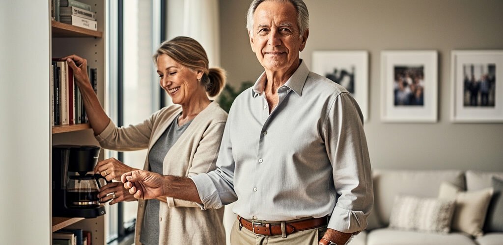 hombre mayor relación pareja