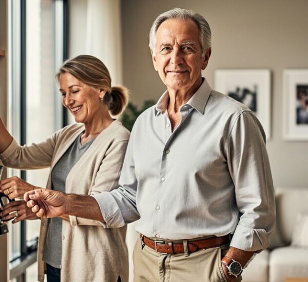 hombre mayor relación pareja