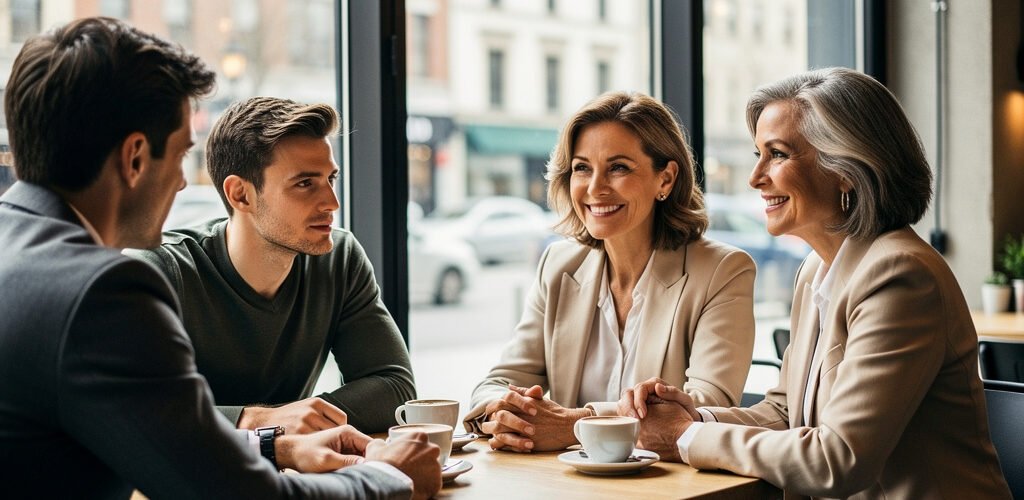 hombres jóvenes mujeres maduras